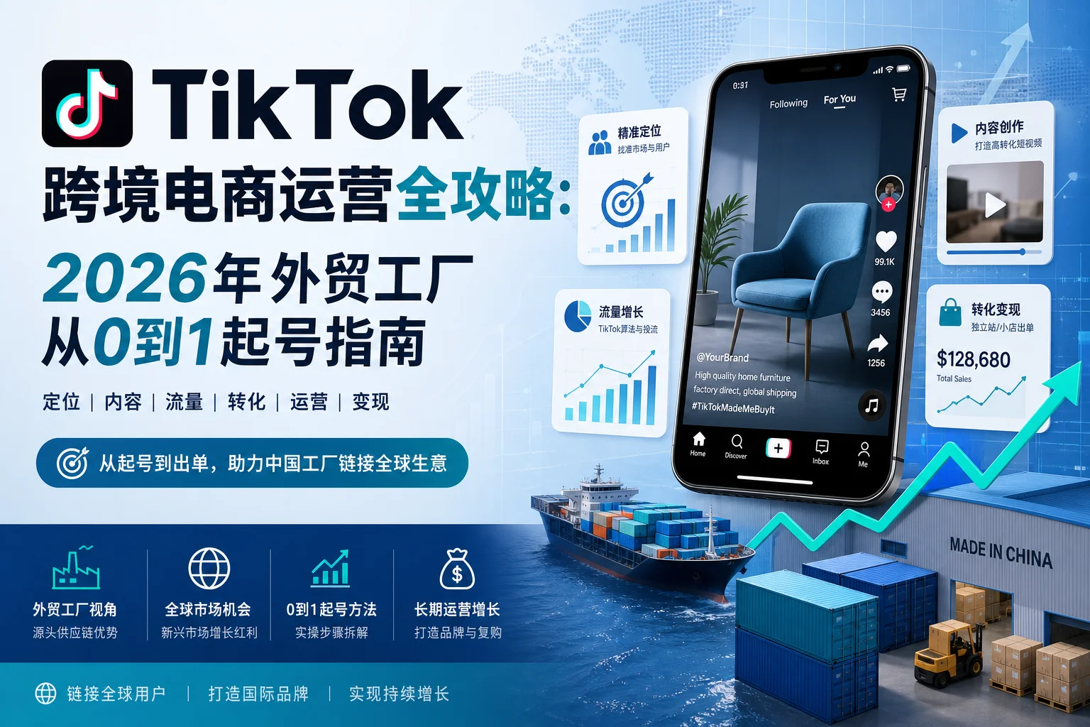 TikTok跨境电商运营全攻略：2026年外贸工厂从0到1起号指南
