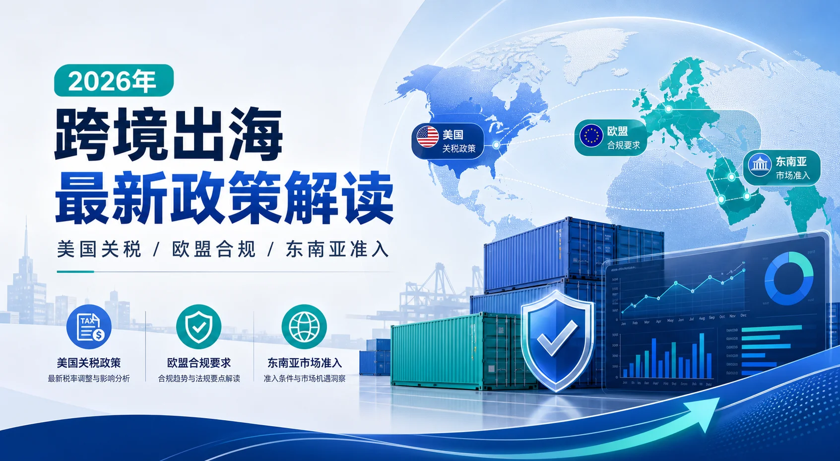 2026年跨境出海最新政策解读：美国关税/欧盟合规/东南亚准入