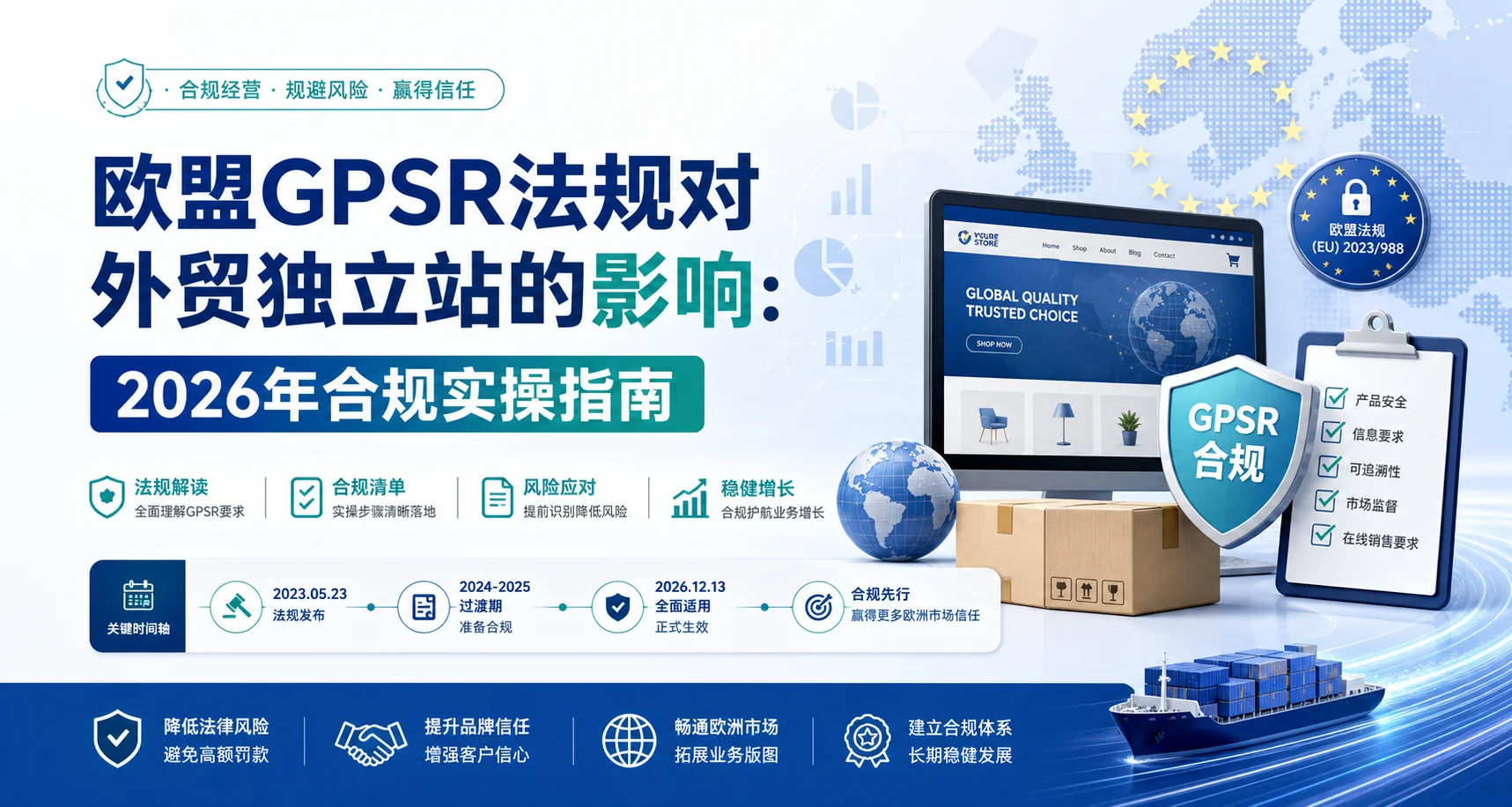 欧盟GPSR法规对外贸独立站的影响：2026年合规实操指南
