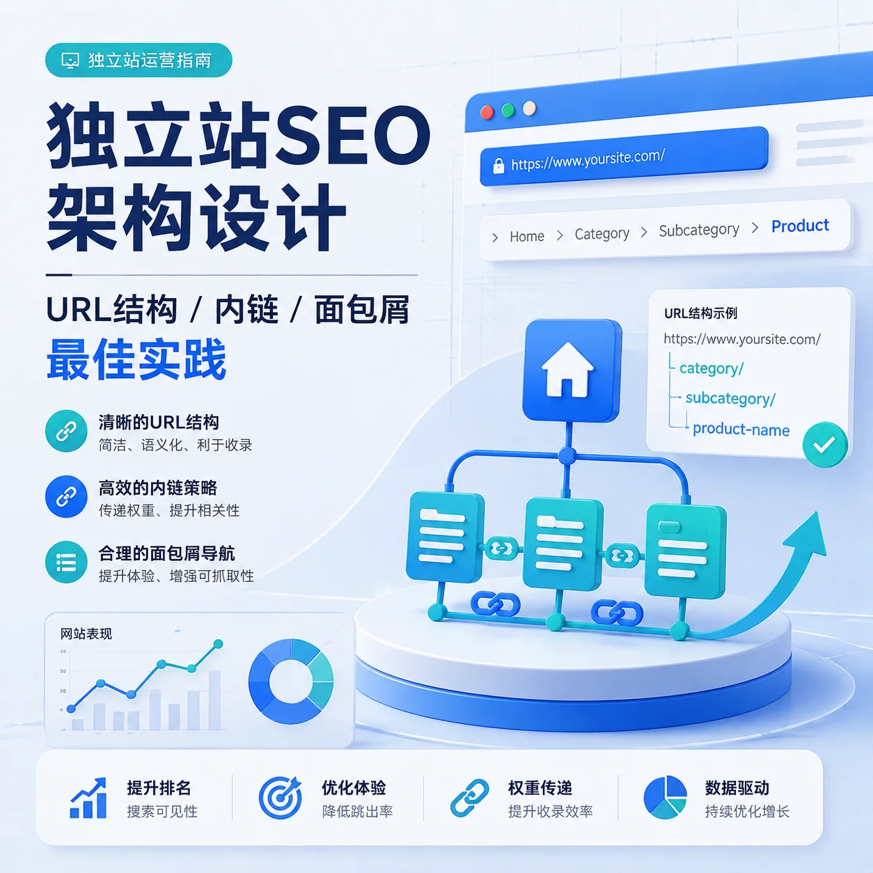 独立站SEO架构设计：URL结构/内链/面包屑最佳实践