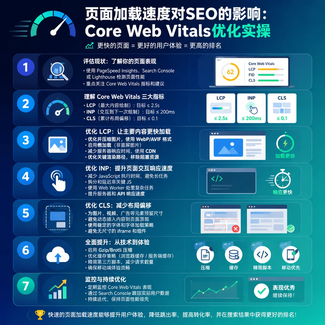 页面加载速度对SEO的影响:Core Web Vitals优化实操