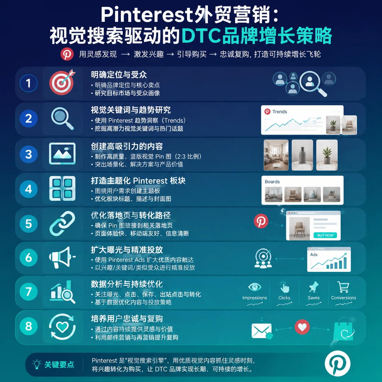 Pinterest外贸营销:视觉搜索驱动的DTC品牌增长策略