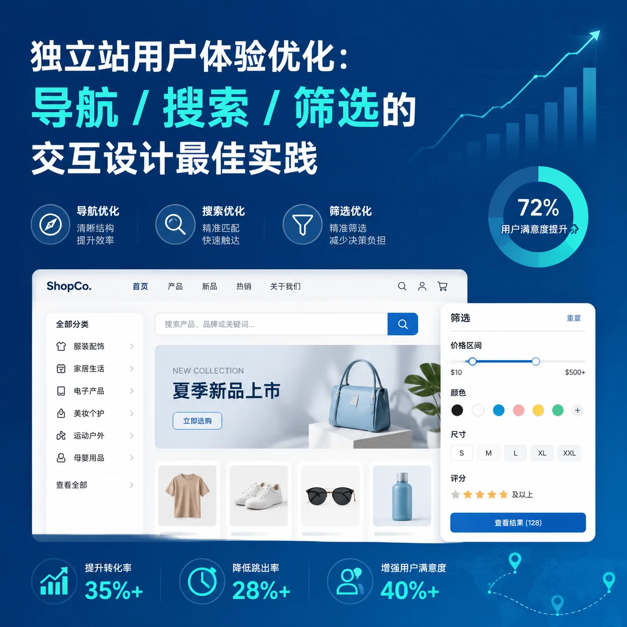 独立站用户体验优化：导航/搜索/筛选的交互设计最佳实践